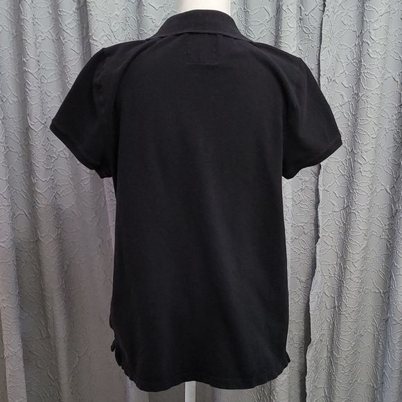 American Eagle Outfitters | Womens Fitted Polo | Color: Black | Size: XXL - Picture 3 of 6